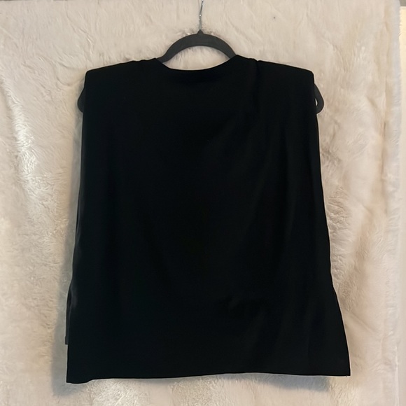 NWOT JP Harper NYC Padded Shoulder Top Size L - Picture 3 of 5